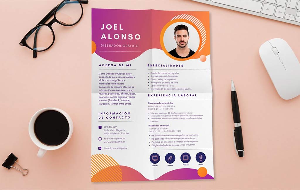 Servicio crear CV originales - Winxester Design